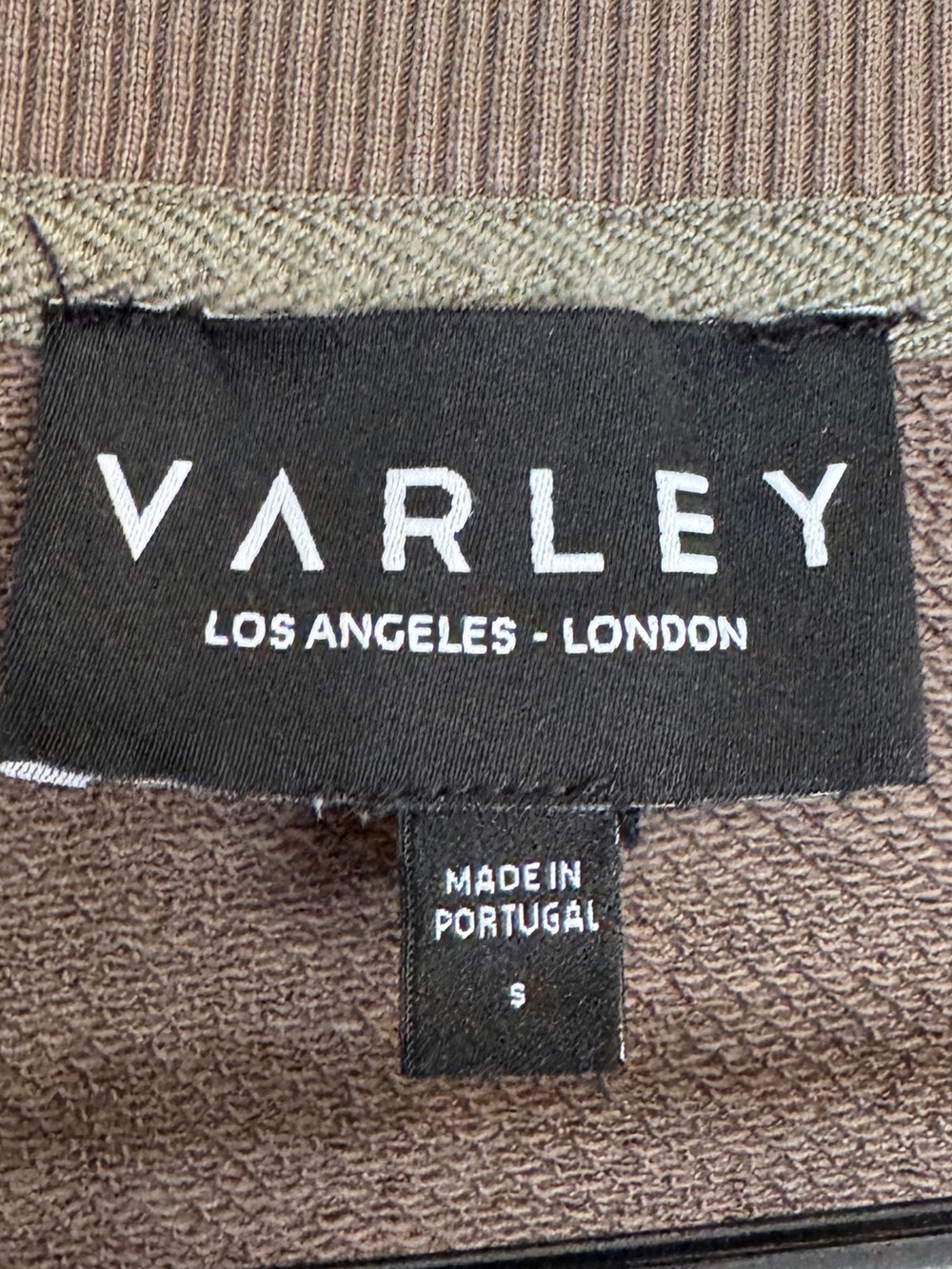 Varley Women’s Small Holborn Olive Embroidered Cropped Sweatshirt - Picture 5 of 8